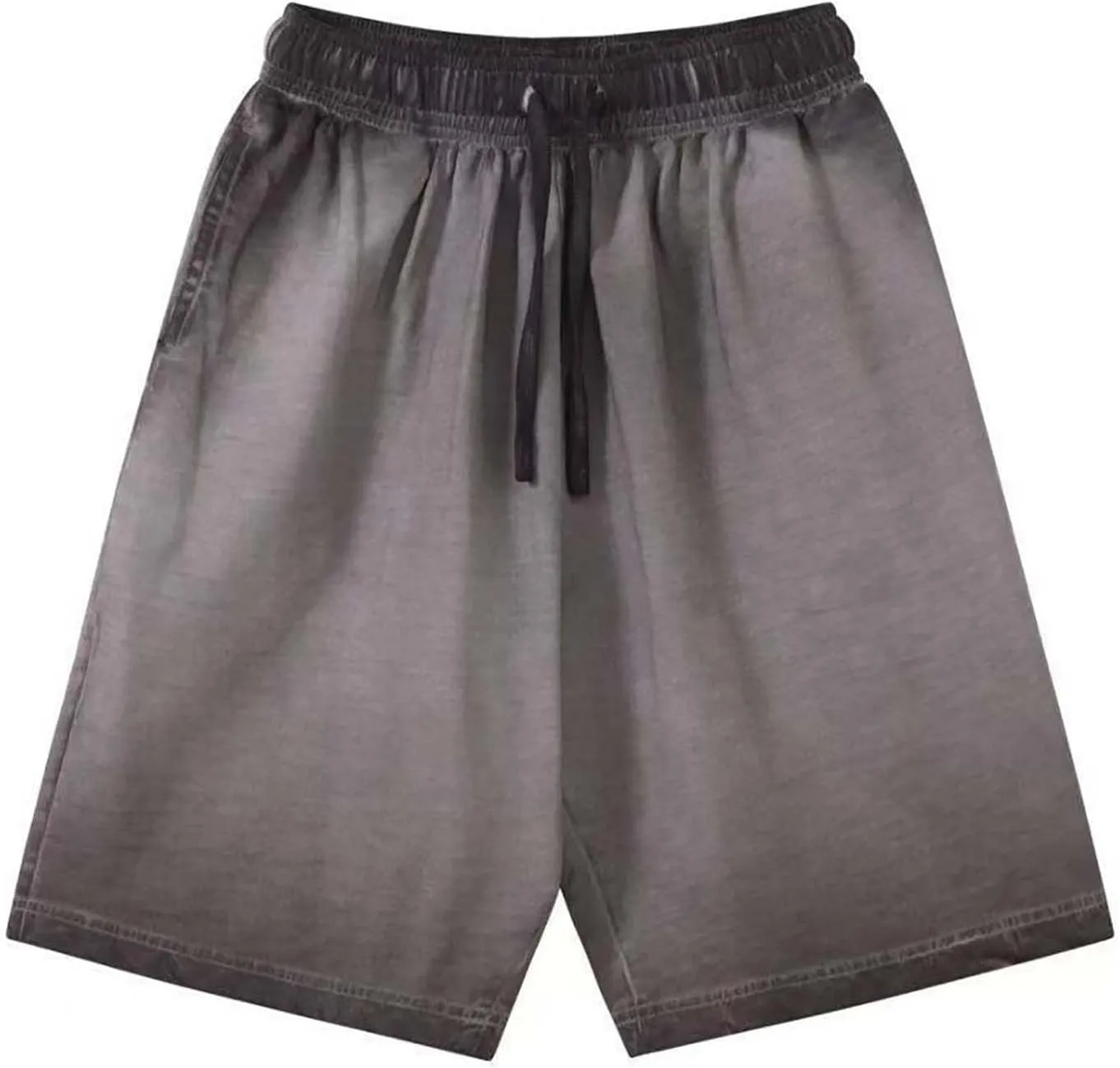 Mens Casual Shorts Cargo Elastic Waistband Drawstring Summer Casual Cotton Big & Tall Relaxed Fit Work Shorts