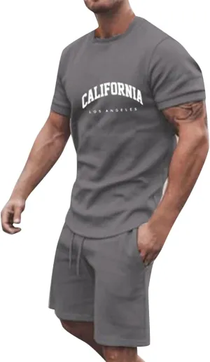 Men's Casual Tracksuits Set Quarter Zip Shirts and Drawstring Shorts Sets Summer Beach Outfits Fitted Shorts Sets Mens Vacation Shorts