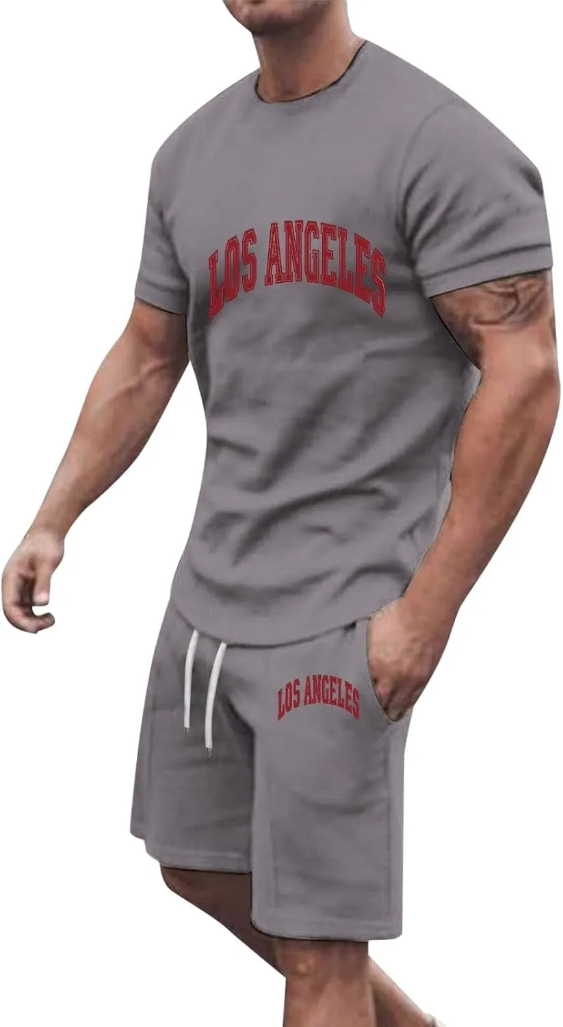 Men's Casual Tracksuits Set Quarter Zip Shirts and Drawstring Shorts Sets Summer Beach Outfits Fitted Shorts Sets Mens Work Utility Tops