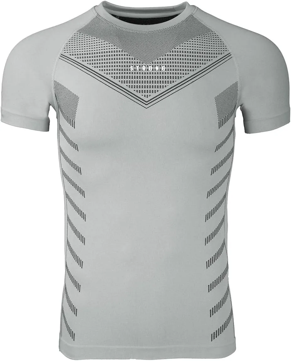 Men's Compression Shirt - Short Sleeve Elastic T-Shirt Gym Workout Tops