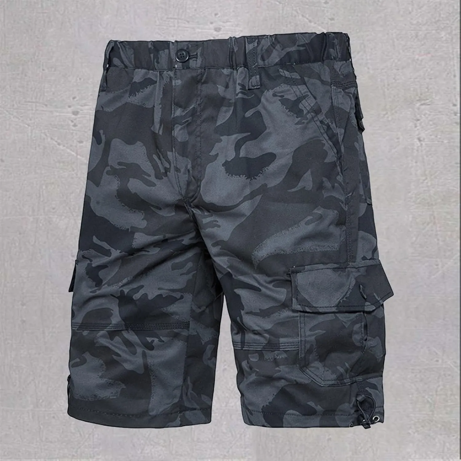 Mens Cotton Cargo Shorts Summer Casaul Relaxed Fit Multi-pockets Bermuda Shorts Athletic Activewear Running Joggers