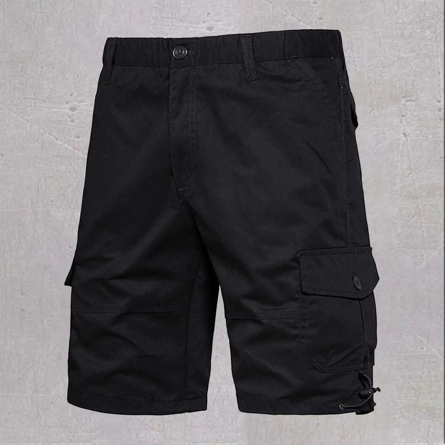 Mens Cotton Cargo Shorts Summer Casaul Relaxed Fit Multi-pockets Bermuda Shorts Athletic Activewear Running Joggers