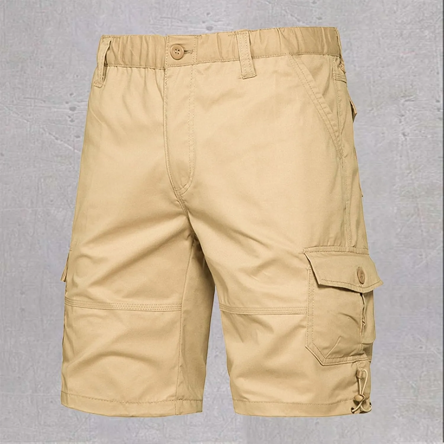 Mens Cotton Cargo Shorts Summer Casaul Relaxed Fit Multi-pockets Bermuda Shorts Athletic Activewear Running Joggers
