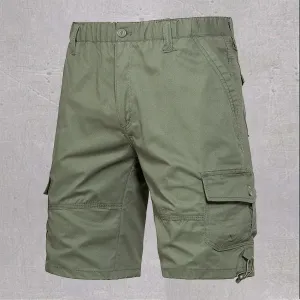 Mens Cotton Cargo Shorts Summer Casaul Relaxed Fit Multi-pockets Bermuda Shorts Athletic Activewear Running Joggers