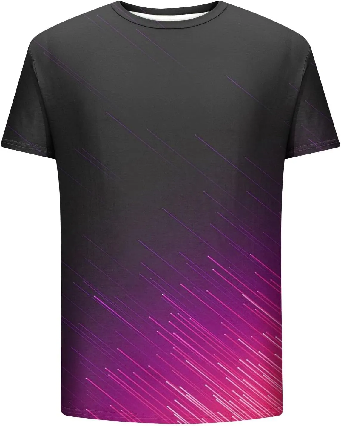 Mens Cotton T-Shirt Crew Neck Short Sleeve Tee Shirts Hipster Hip Hop Streetwear Casual Tops Gym Muscle Shirts