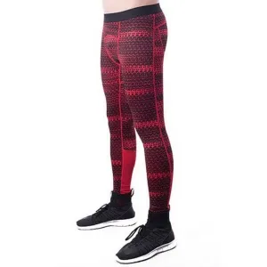 Men's Fitness Compression Pants Red