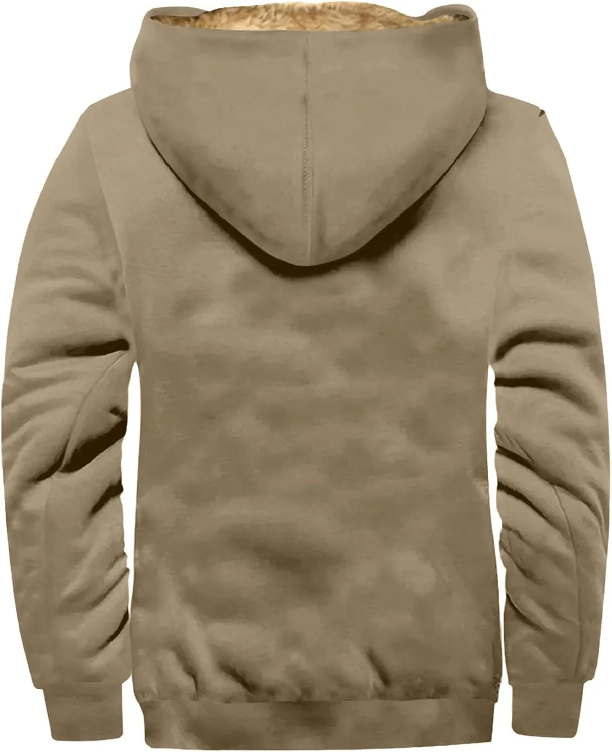 Men'S Fleece Jackets & Coats Heated Casual Camouflage Sports Sweatshirt Long Sleeve Zipper Hooded Jacket Coat