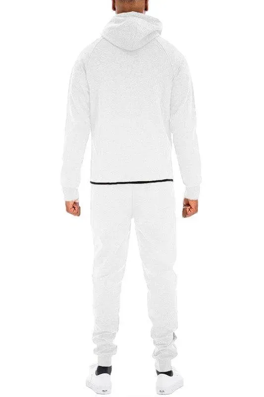 Mens Full Zip Sweat Pant Sweat Set