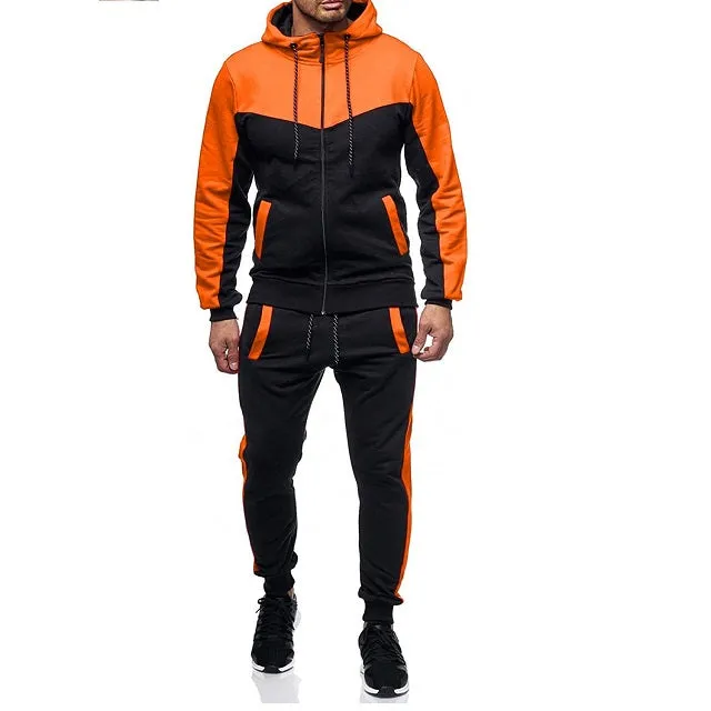 Men's Full Zip Sweatsuit Outdoor Jogging Tracksuits
