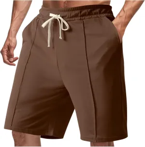 Men's Golf Shorts Quick Dry with Pockets Breathable Lightweight Casual Activewear Drawstring Elastic Outdoor Trunks