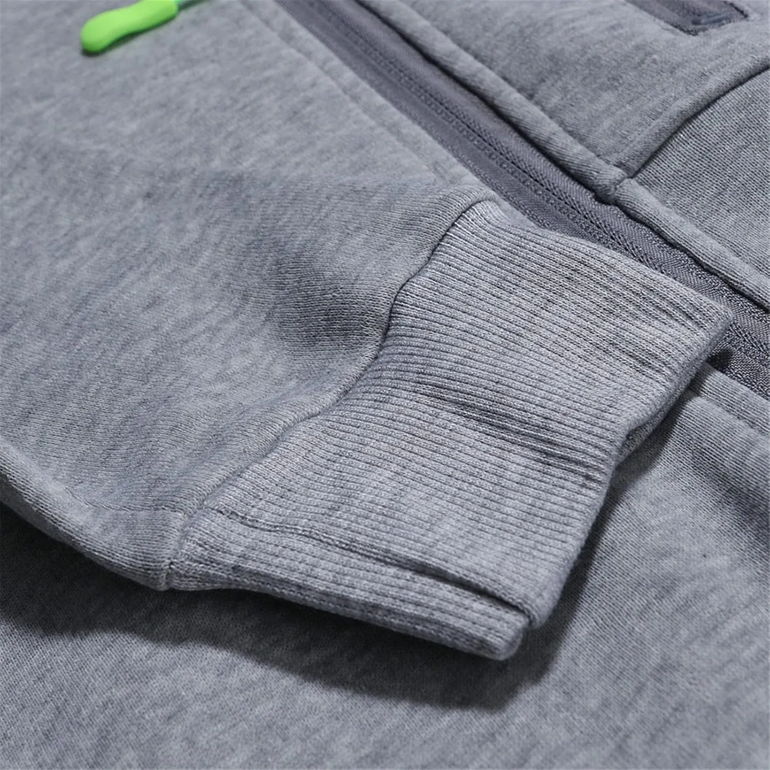 Mens Hoodies Casual with Zip Pockets Full Zip Long Sleeve Sweatshirt Sports Lightweight Hooded Jacket