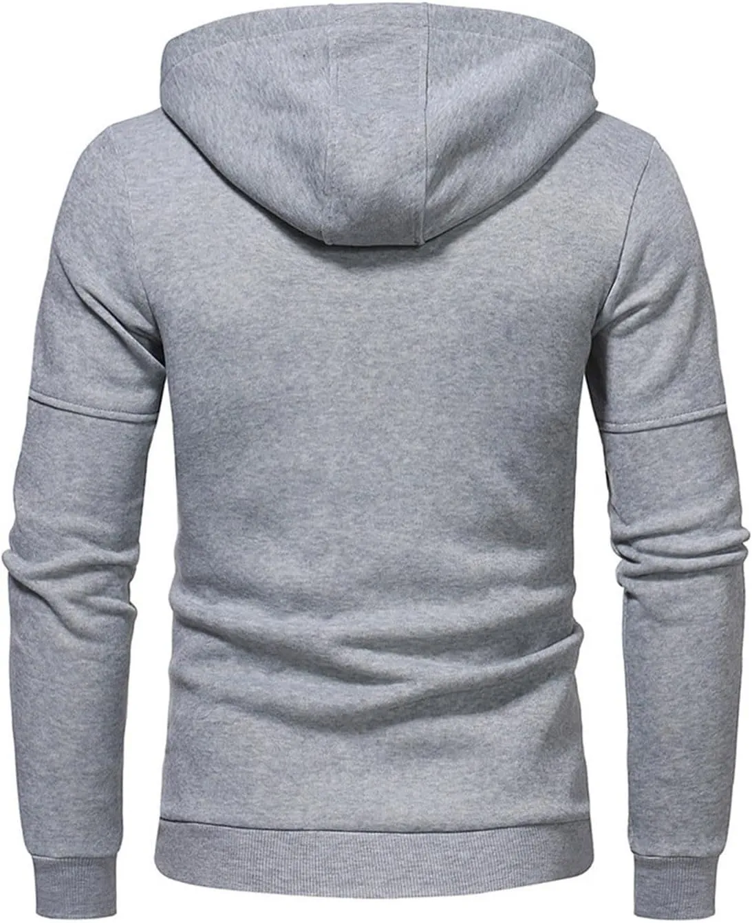 Mens Hoodies Casual with Zip Pockets Full Zip Long Sleeve Sweatshirt Sports Lightweight Hooded Jacket