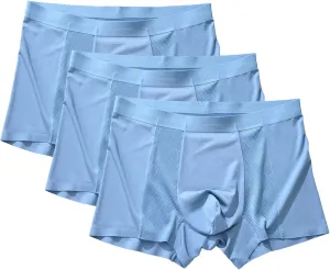 Men's Ice Mesh Boxer Briefs Breathable Seamless Underpants Sports Underwear