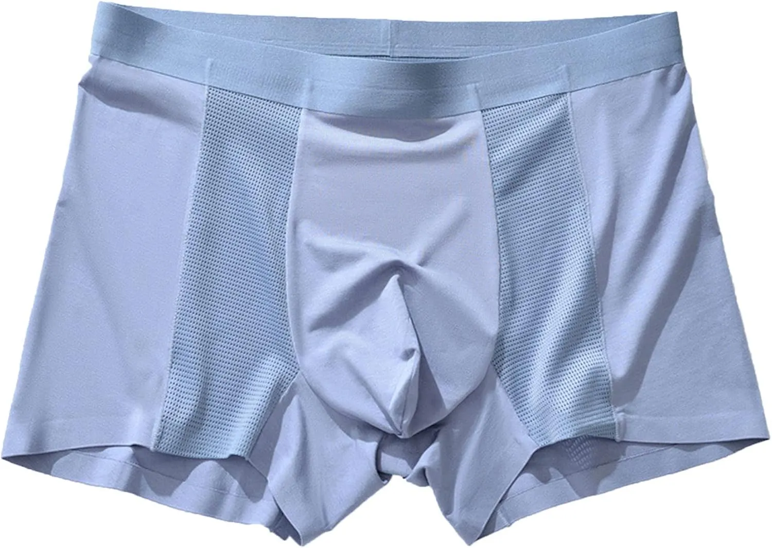Men's Ice Mesh Boxer Briefs Breathable Seamless Underpants Sports Underwear