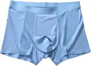 Men's Ice Mesh Boxer Briefs Breathable Seamless Underpants Sports Underwear