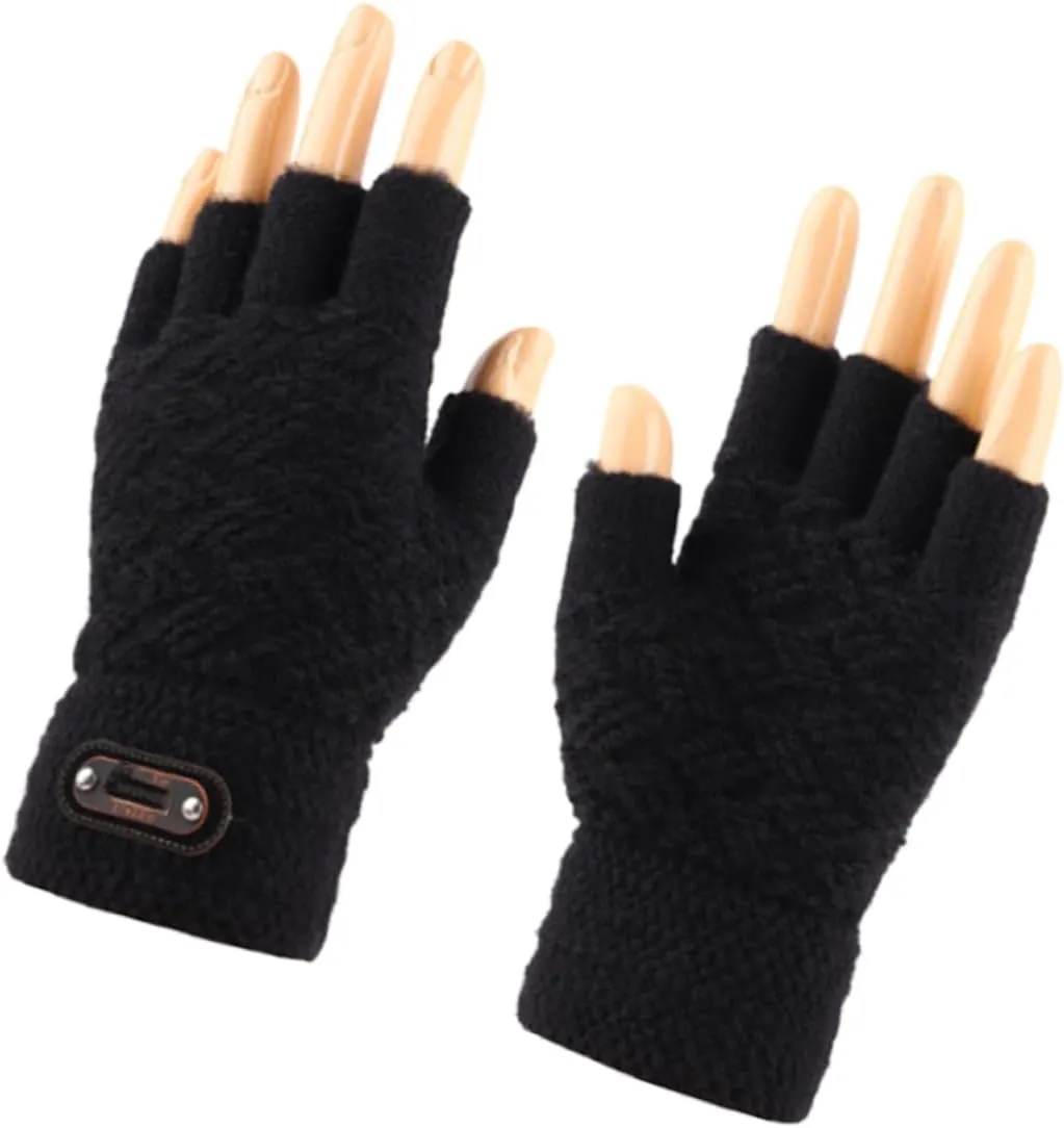 Men's Knitted Touch Screen Gloves Winter Warm Windproof for Cold Weather Typing