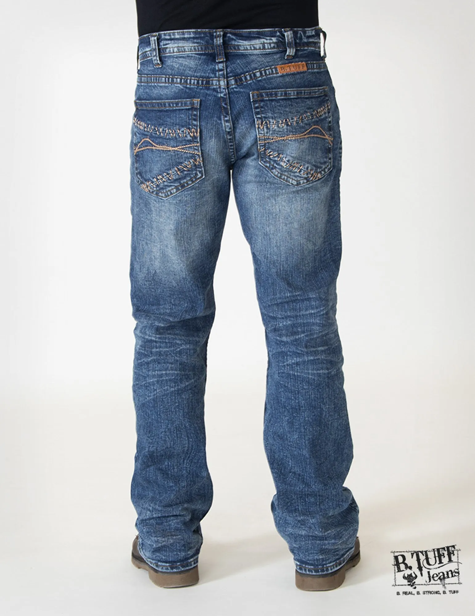Mens Light Wash Cotton Blend Jeans B.Cruzn tailored look Home Comfort Party Look Modern Minimalist