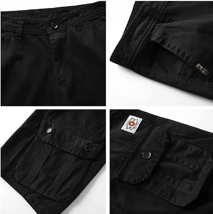 Men's Multi-Pocket Cargo Grey Shorts