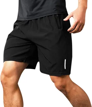 Mens Shorts Cargo Stretch, Men's Workout Shorts with Phone Pocket Casual Athletic Performance Gym Shorts Activewear