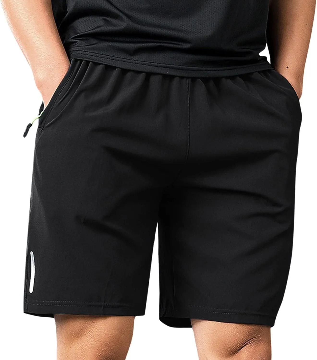 Mens Shorts Cargo Stretch, Men's Workout Shorts with Phone Pocket Casual Athletic Performance Gym Shorts Activewear