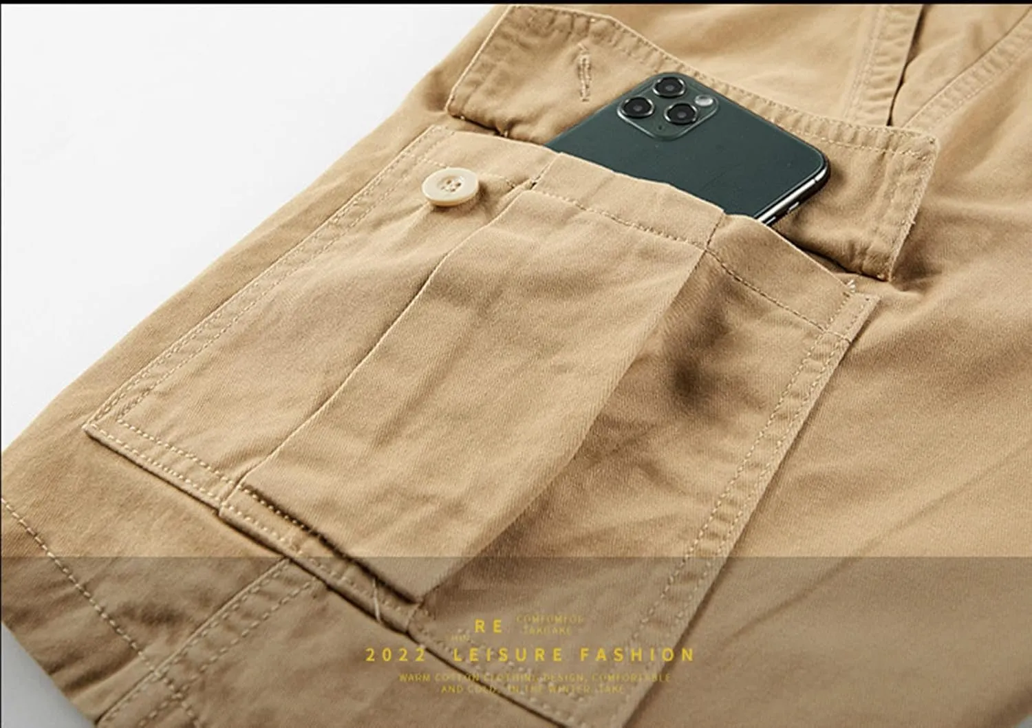 Mens Shorts Casual Men's 5 Inch Inseam Open Flat Elastic Waist Cargo Shorts Relaxed fit Hiking Shorts Work Shorts