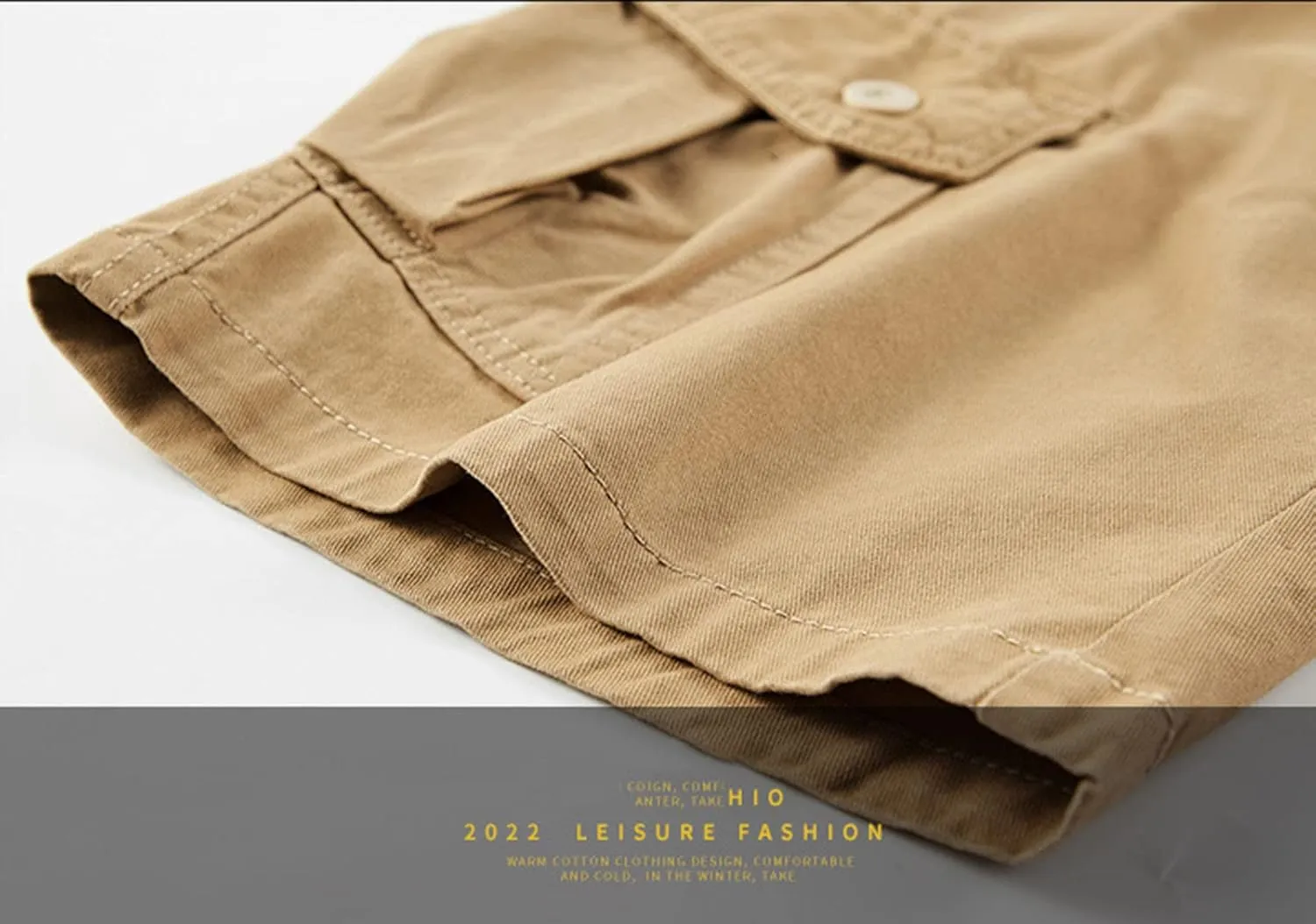 Mens Shorts Casual Men's 5 Inch Inseam Open Flat Elastic Waist Cargo Shorts Relaxed fit Hiking Shorts Work Shorts