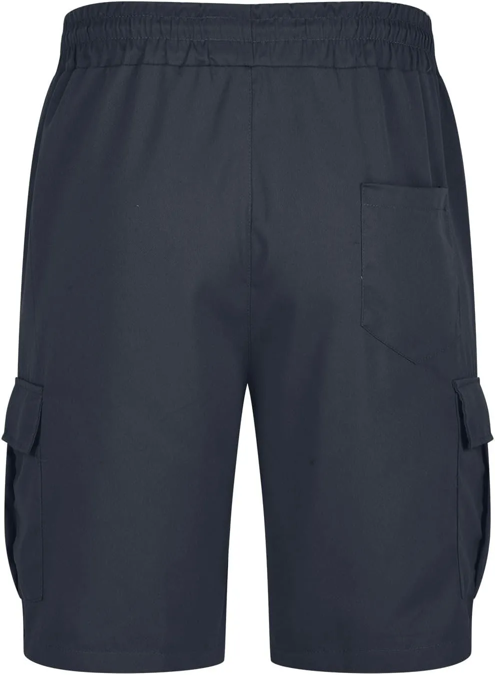 Mens Shorts Casual Relaxed Fit Outdoor Camping Cargo Shorts Athletic Gym Elastic Waist Activewear with 6 Pockets
