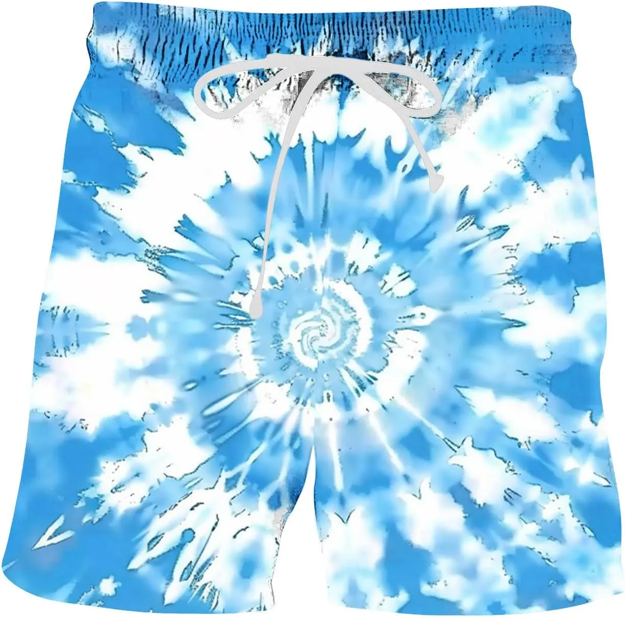 Mens Shorts Low Rise Trendy Tie Dye Summer Beach Tops Lightweight Quick Dry Beach Vacation Activewear Shorts