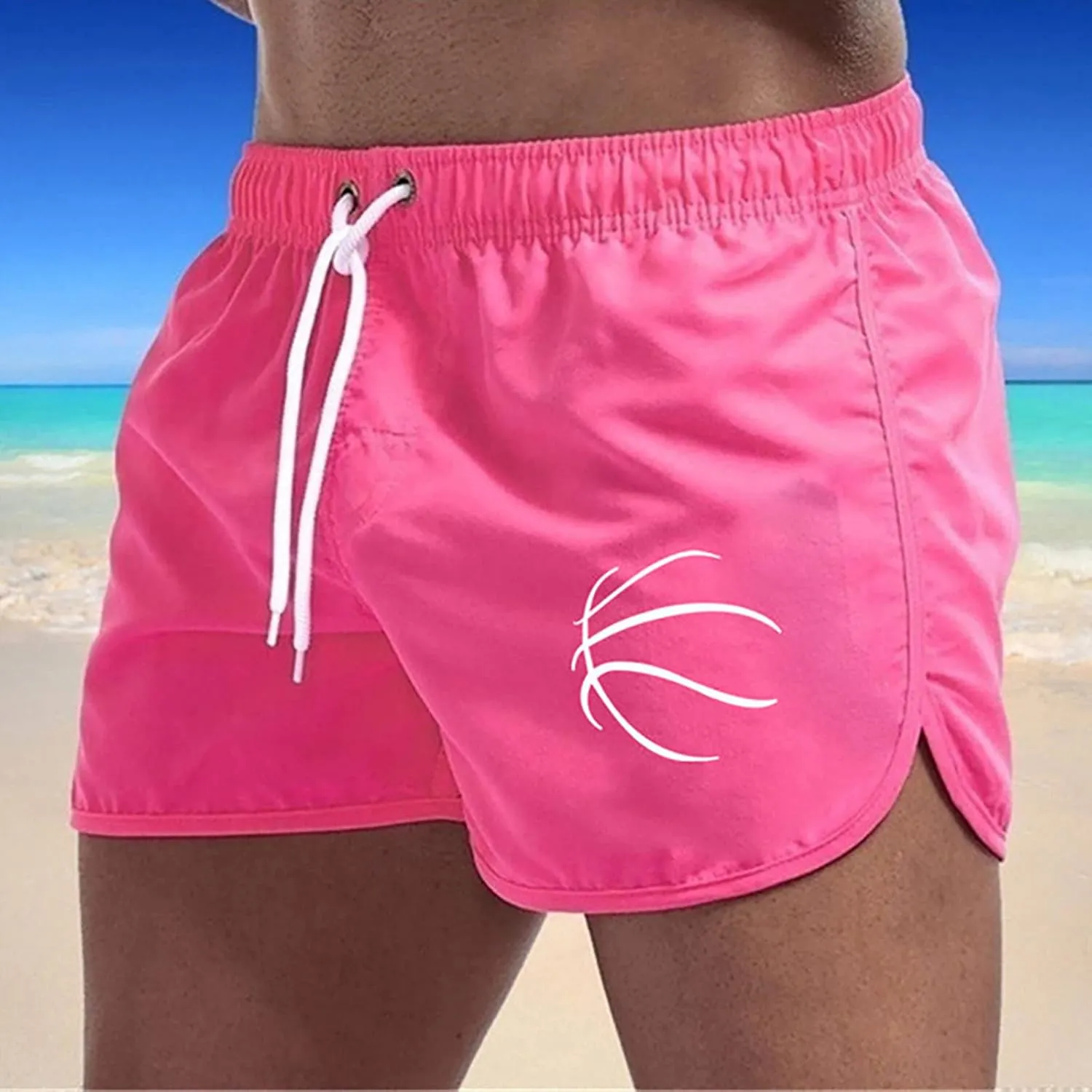 Mens Shorts with Zipper Pockets, Men's Workout Shorts with Phone Pocket Casual Athletic Performance Gym Shorts Activewear