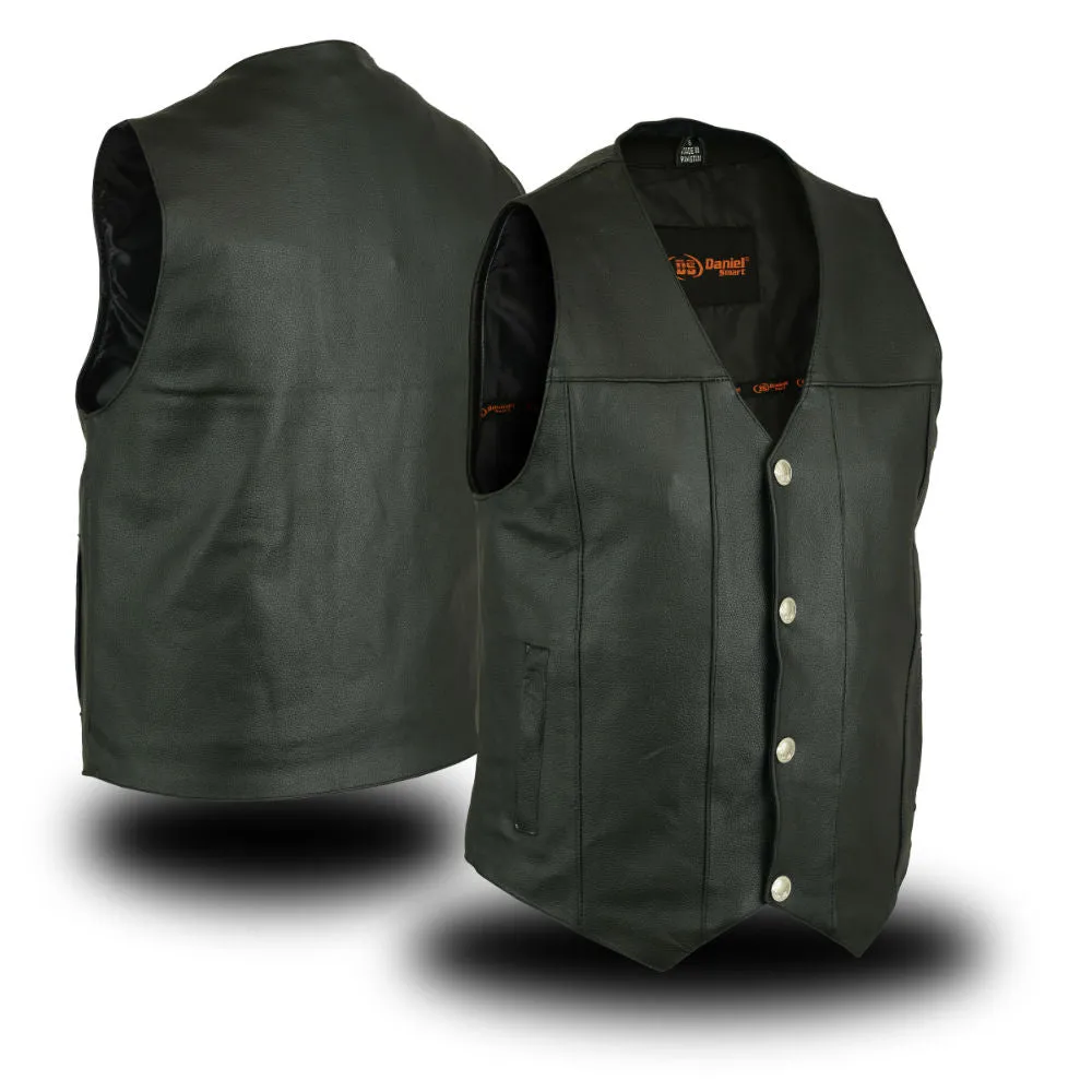 Men's Single Back Panel Concealed Carry Vest (Buffalo Nickel He
