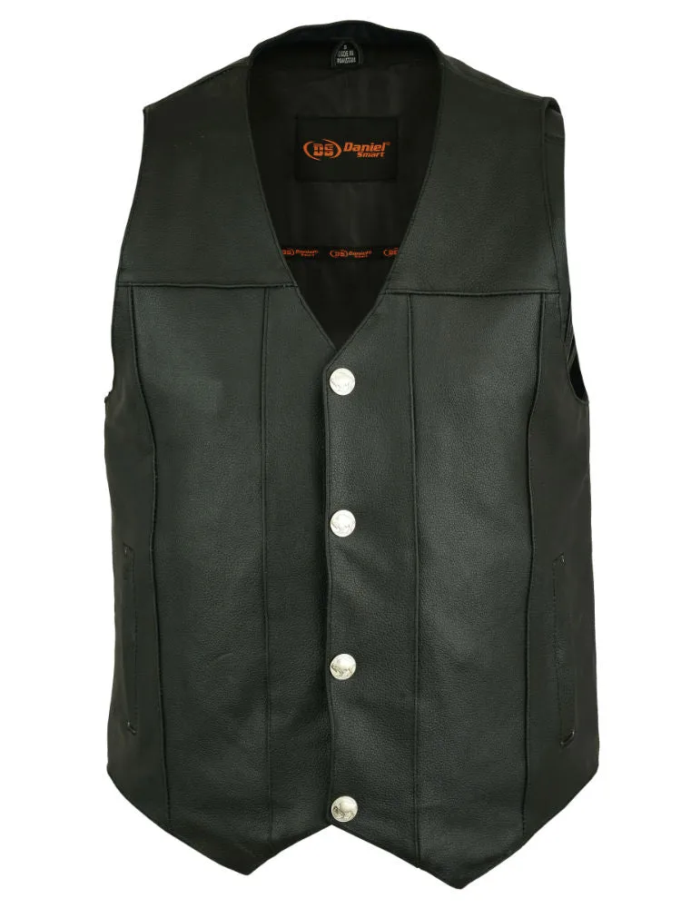 Men's Single Back Panel Concealed Carry Vest (Buffalo Nickel He