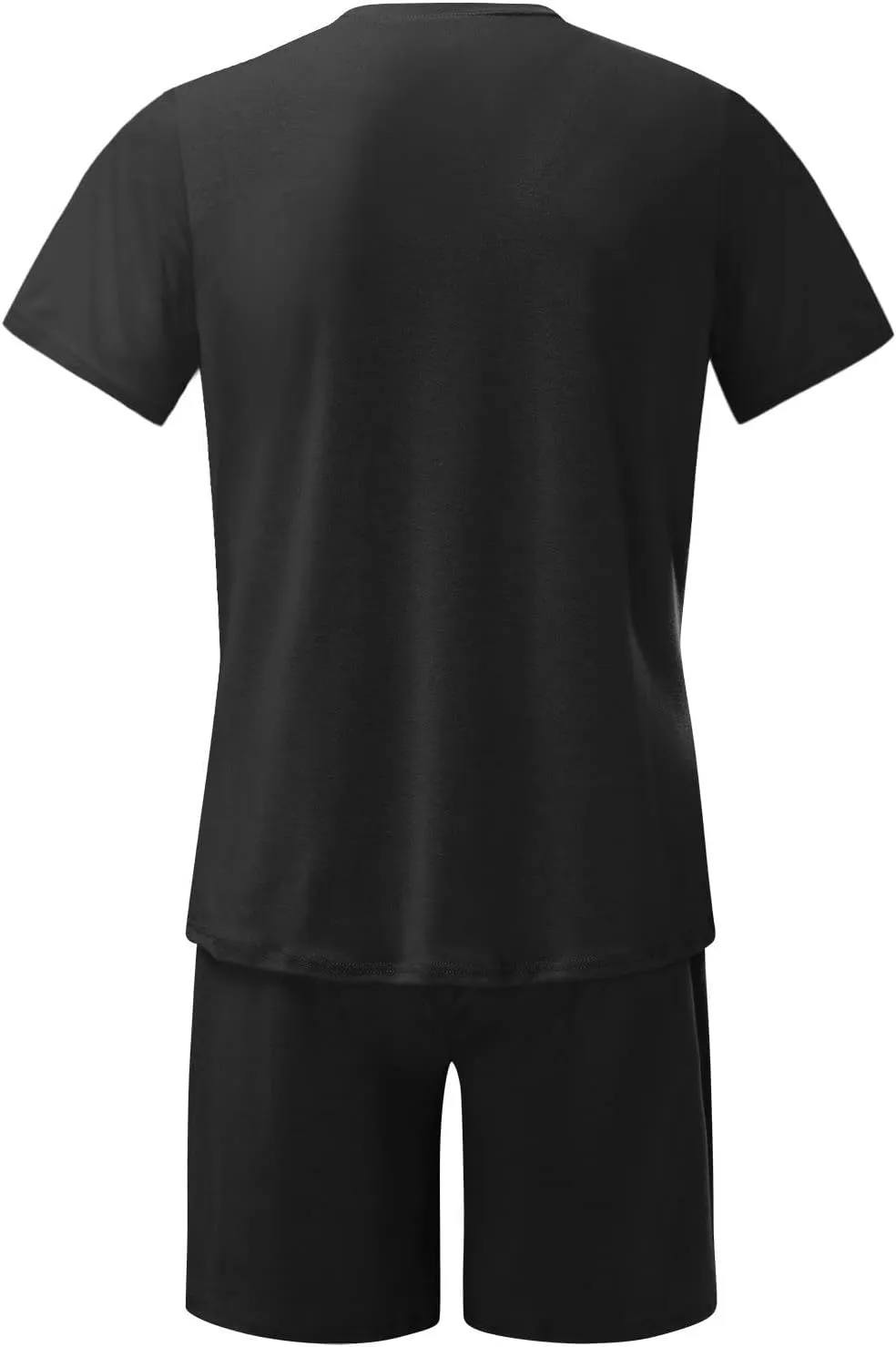 Mens Summer Short Set Plus Size T Shirt and Shorts Set 2 Piece Casual Tracksuit Jogging Sweatsuit Beach Vacation Outfits