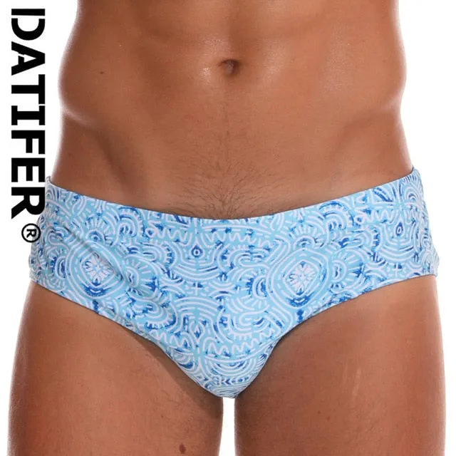 Men's Swimwear Low Boxers Swim Sportive Beachwear Shorts Swimsuit Brief in 16 Colours