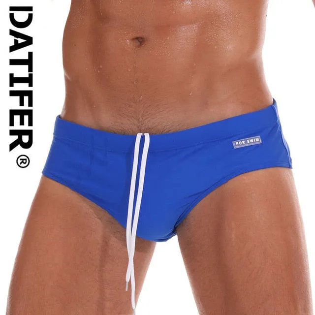Men's Swimwear Low Boxers Swim Sportive Beachwear Shorts Swimsuit Brief in 16 Colours