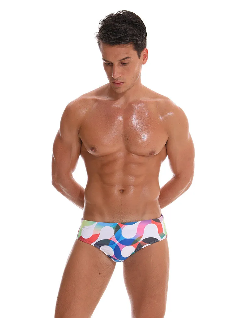 Men's Swimwear Low Boxers Swim Sportive Beachwear Shorts Swimsuit Brief in 16 Colours