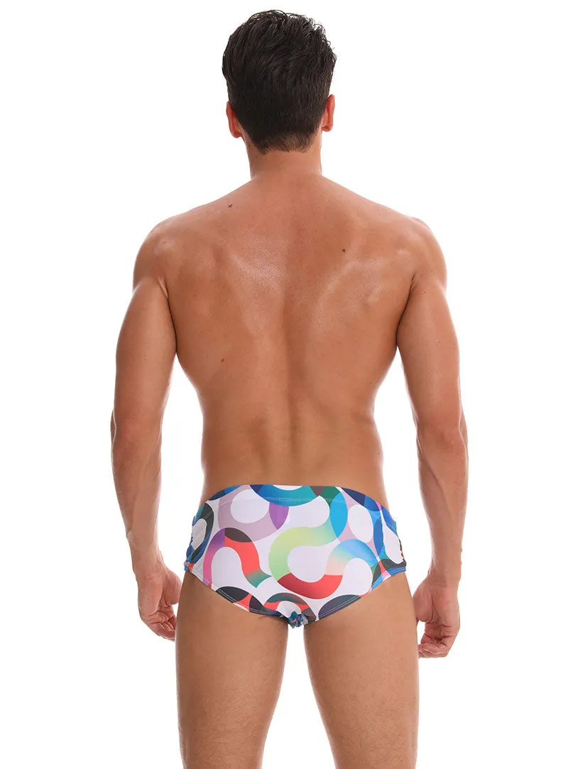 Men's Swimwear Low Boxers Swim Sportive Beachwear Shorts Swimsuit Brief in 16 Colours