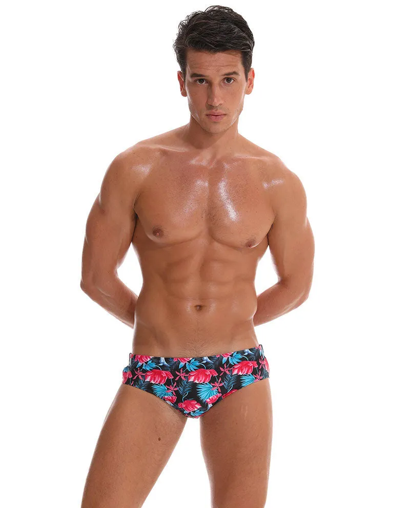 Men's Swimwear Low Boxers Swim Sportive Beachwear Shorts Swimsuit Brief in 16 Colours