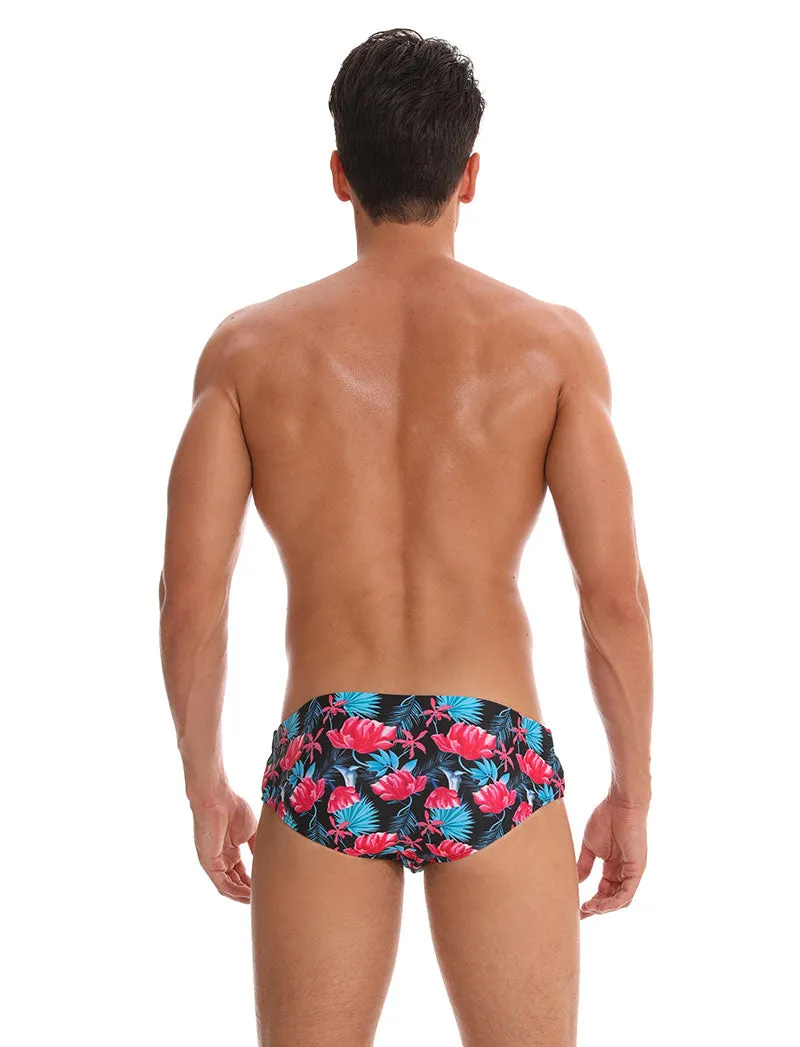 Men's Swimwear Low Boxers Swim Sportive Beachwear Shorts Swimsuit Brief in 16 Colours