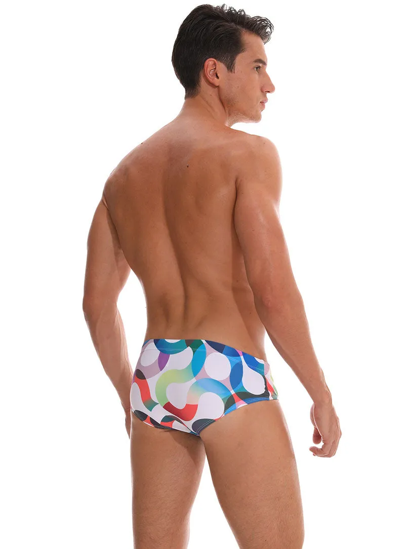 Men's Swimwear Low Boxers Swim Sportive Beachwear Shorts Swimsuit Brief in 16 Colours