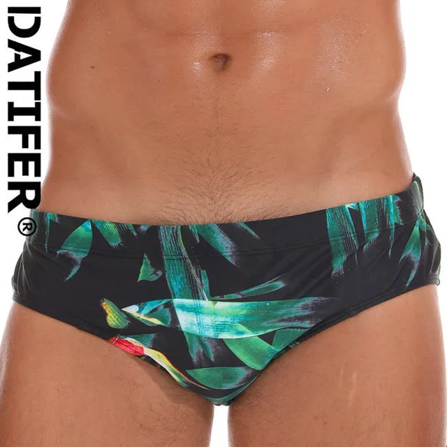 Men's Swimwear Low Boxers Swim Sportive Beachwear Shorts Swimsuit Brief in 16 Colours