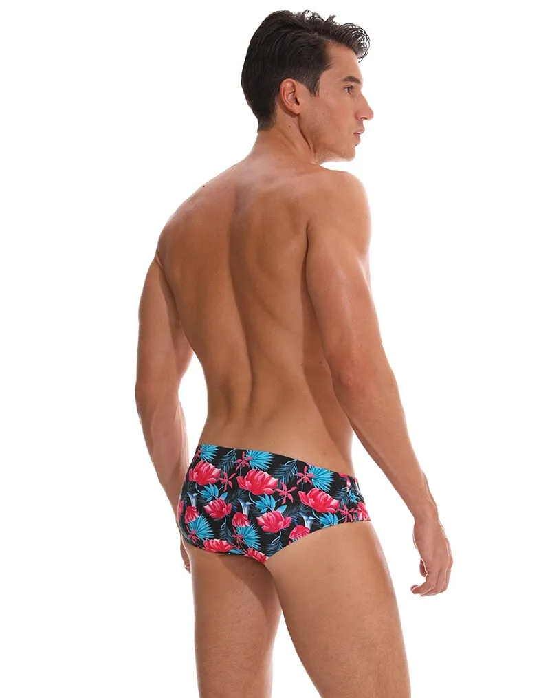 Men's Swimwear Low Boxers Swim Sportive Beachwear Shorts Swimsuit Brief in 16 Colours