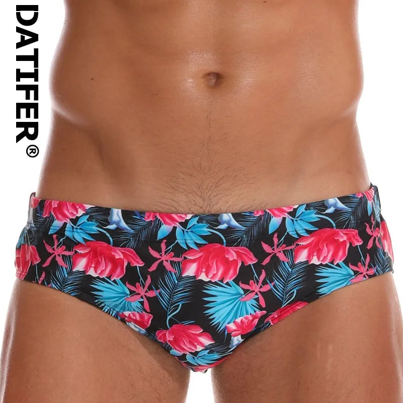 Men's Swimwear Low Boxers Swim Sportive Beachwear Shorts Swimsuit Brief in 16 Colours