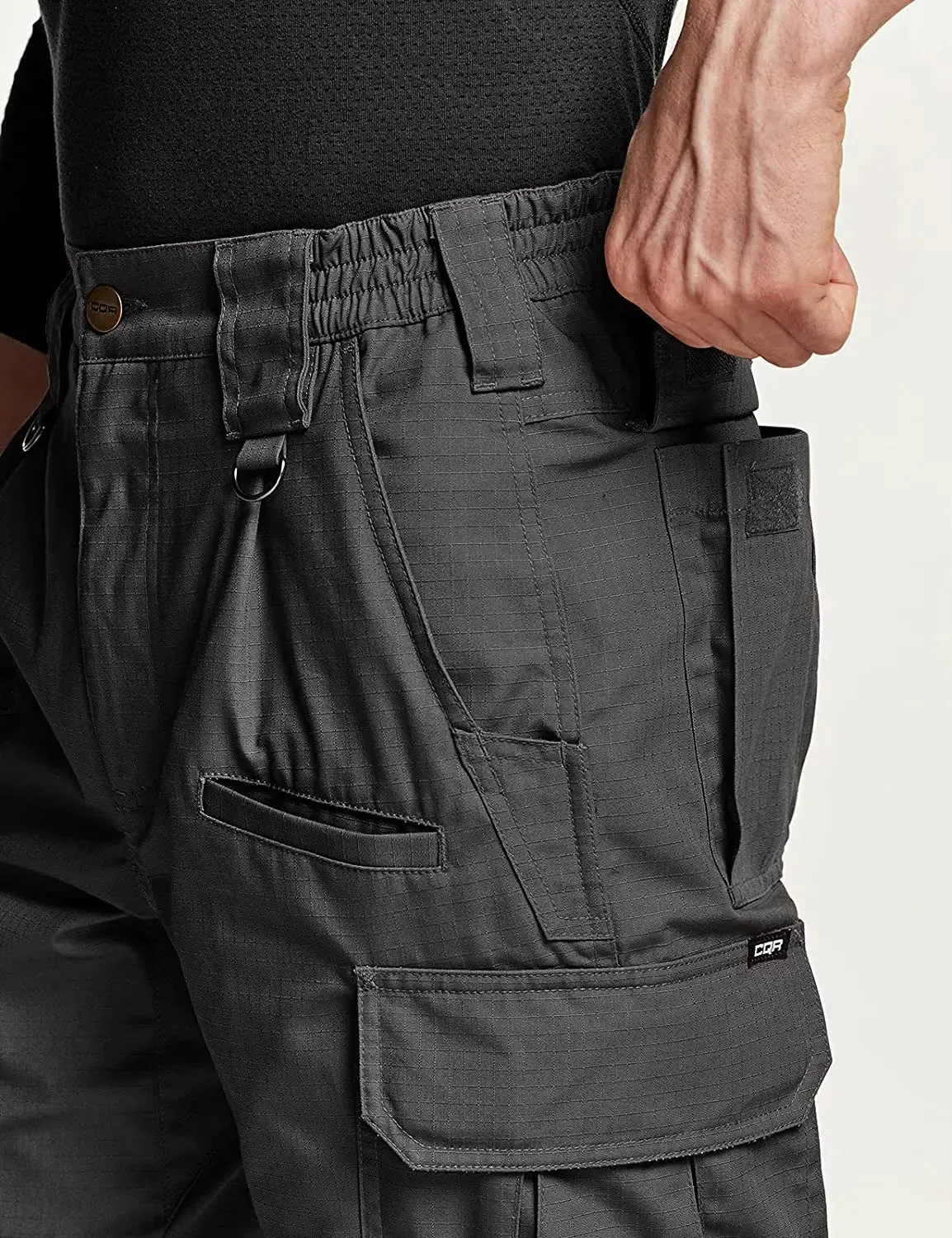Men's Tactical Pants, Water Resistant Ripstop Cargo Pants, Lightweight - Hiking Work Pants, Outdoor Apparel