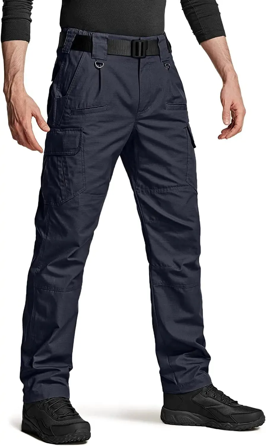 Men's Tactical Pants, Water Resistant Ripstop Cargo Pants, Lightweight - Hiking Work Pants, Outdoor Apparel