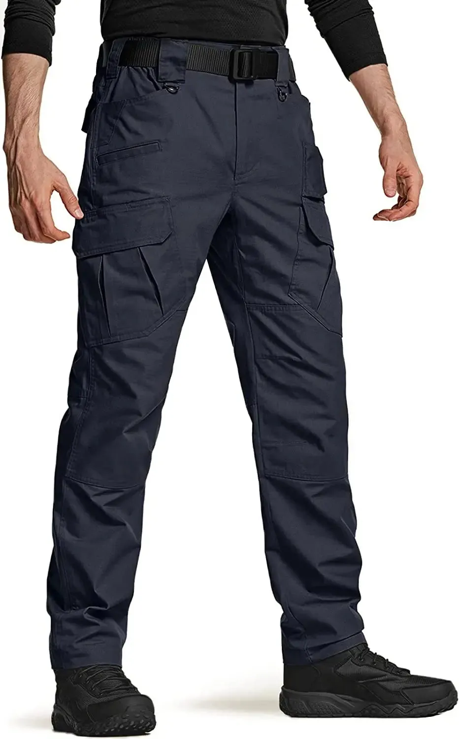 Men's Tactical Pants, Water Resistant Ripstop Cargo Pants, Lightweight - Hiking Work Pants, Outdoor Apparel