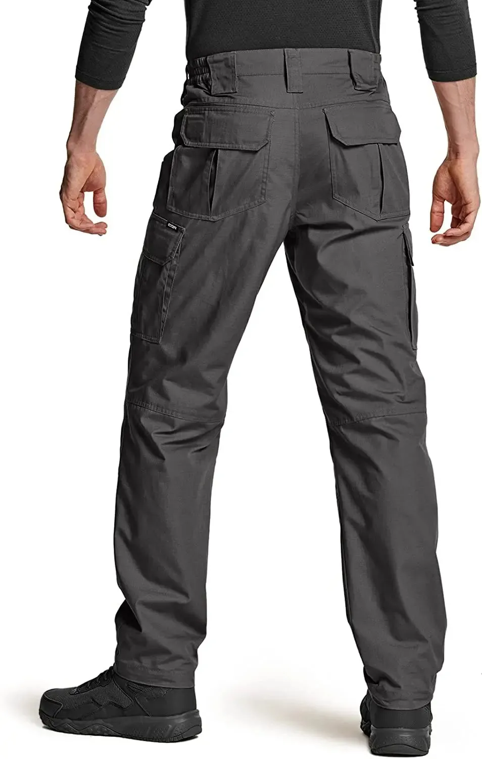 Men's Tactical Pants, Water Resistant Ripstop Cargo Pants, Lightweight - Hiking Work Pants, Outdoor Apparel