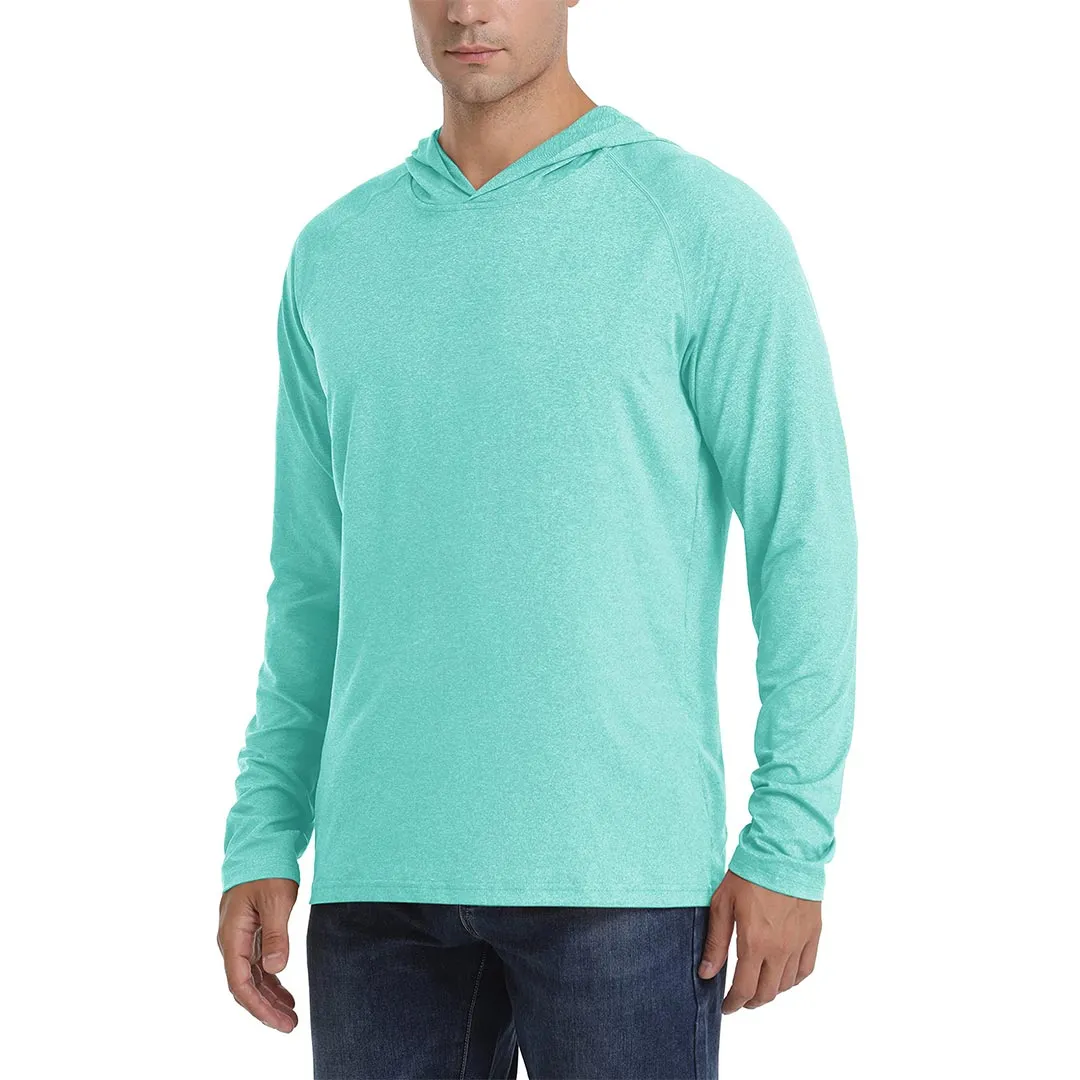 Men's UPF 50  Sun Protection Hoodies with Thumb Holes