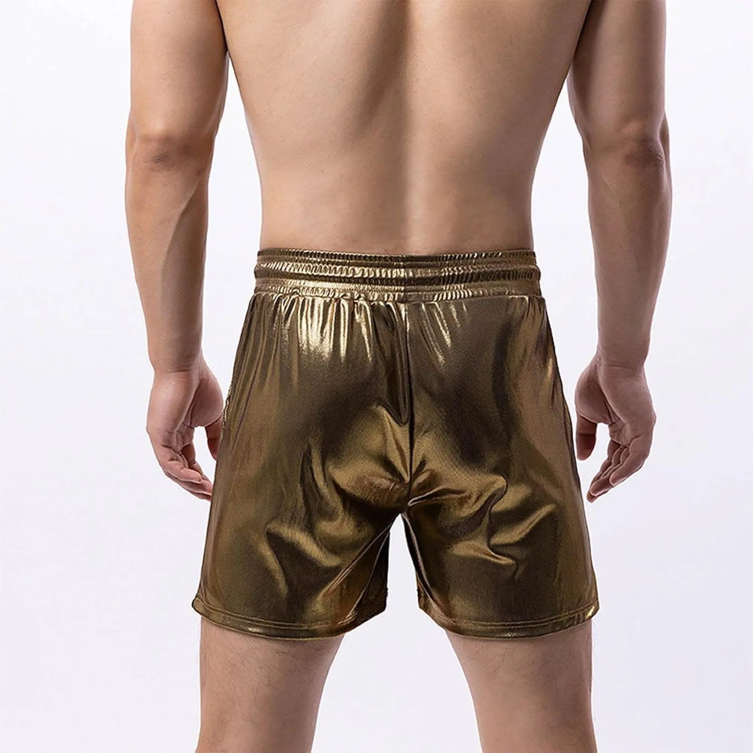 Men's Workout Shorts with Pockets Quick Dry Athletic Elastic Gym Hiking Running Lightweight Activewear Trunks