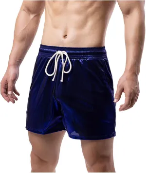 Men's Workout Shorts with Pockets Quick Dry Athletic Elastic Gym Hiking Running Lightweight Activewear Trunks