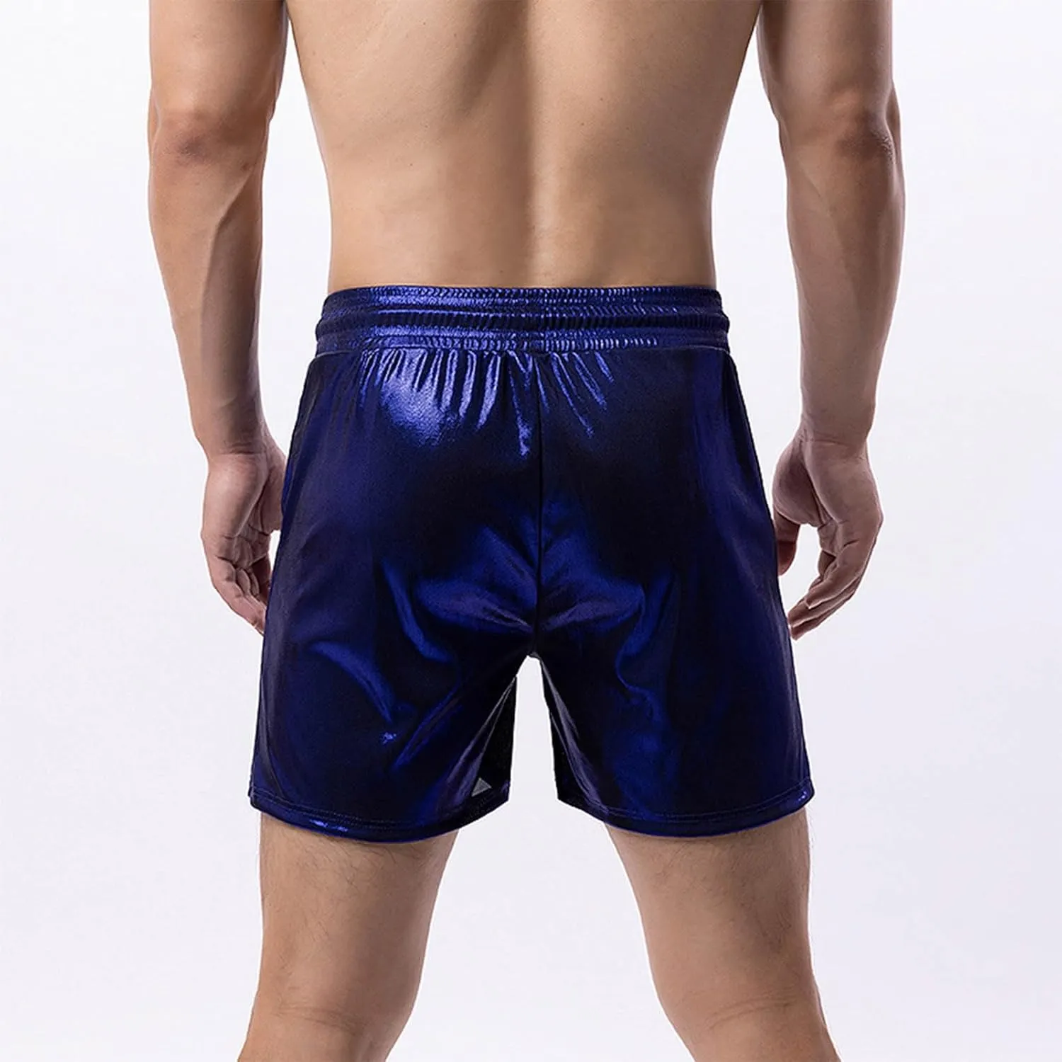 Men's Workout Shorts with Pockets Quick Dry Athletic Elastic Gym Hiking Running Lightweight Activewear Trunks